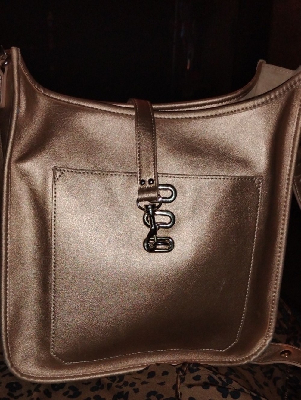 Steve Madden Metallic Bronze Crossbody Bag